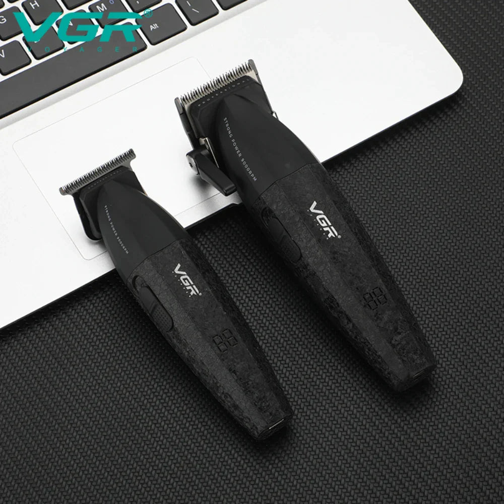 VGR Hair Trimmer Professional Electric Hair Clipper Barber Hair Cutting Machine 9000 RPM Haircut Metal Trimmer for Men V-640