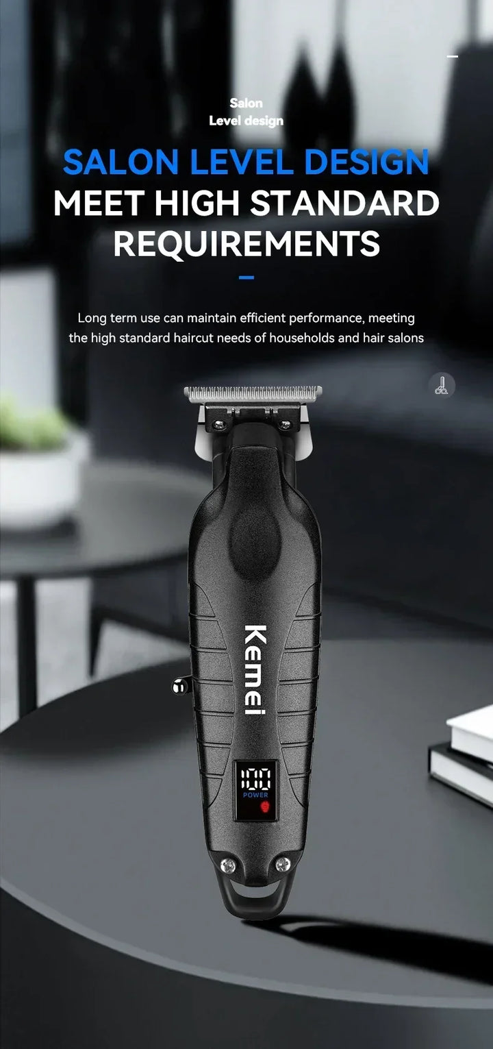 Kemei KM-2290 KM-2293 KM-T95 New Professional Cutting Machine Electric Shaver Hair Trimmers With LCD Display Men's Hair Clipper