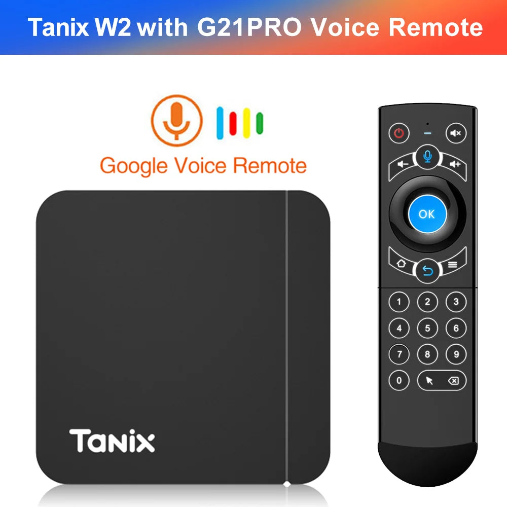 Tanix W2 Smart TV Box Android 11 Amlogic S905W2 4GB 64GB Support AV1 Dual Wifi  Media Player TVBOX Set Top Box 32GB 2GB 16GB