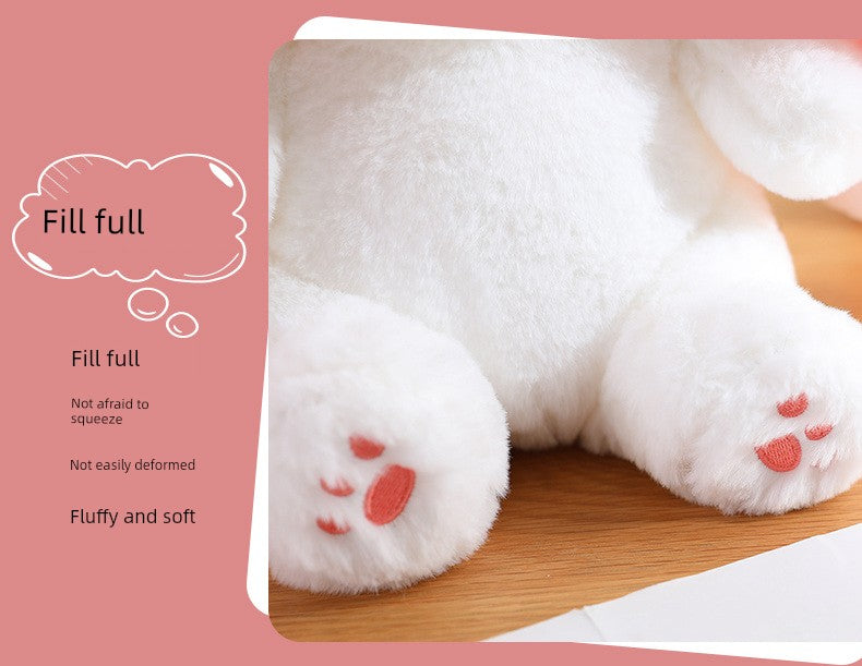 Strawberry Rabbit Doll Transformation Strawberry Rabbit Doll Zipper Plush Toy Rabbit Doll Birthday Gift for Girls Female