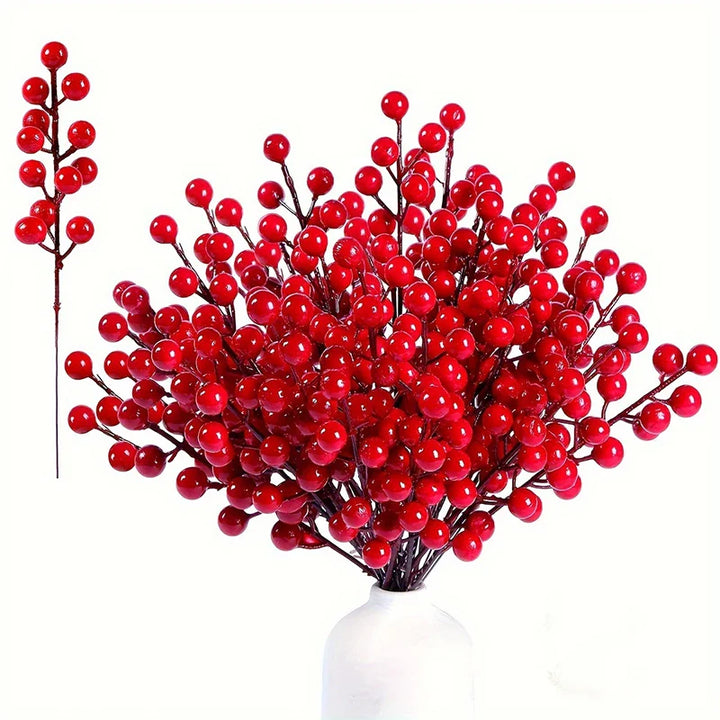 Christmas Red Berry Branches Flowers Accessory