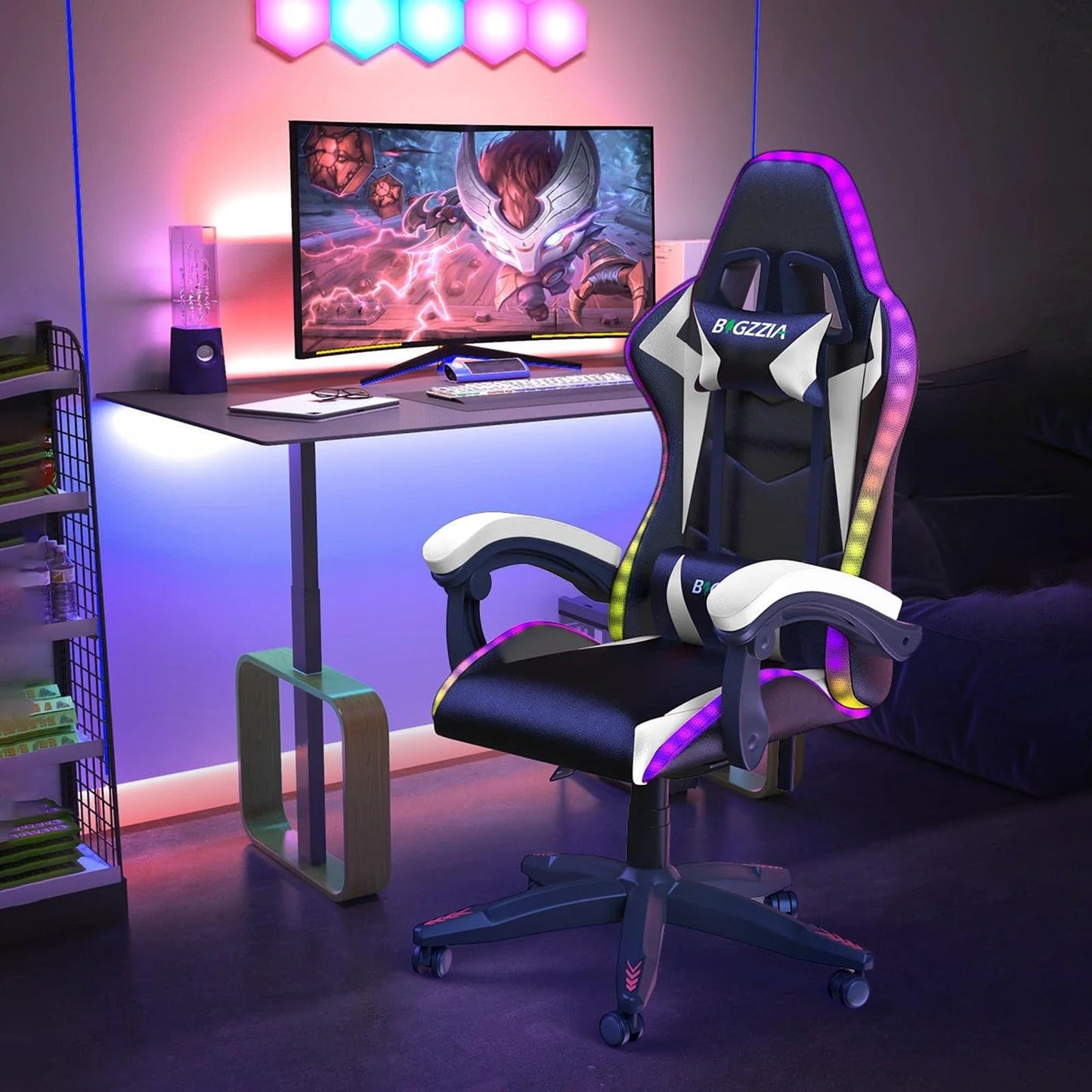 RGB LED Ergonomic Gaming Chair