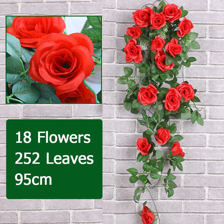 Artificial Flower Rattan Vine Décor