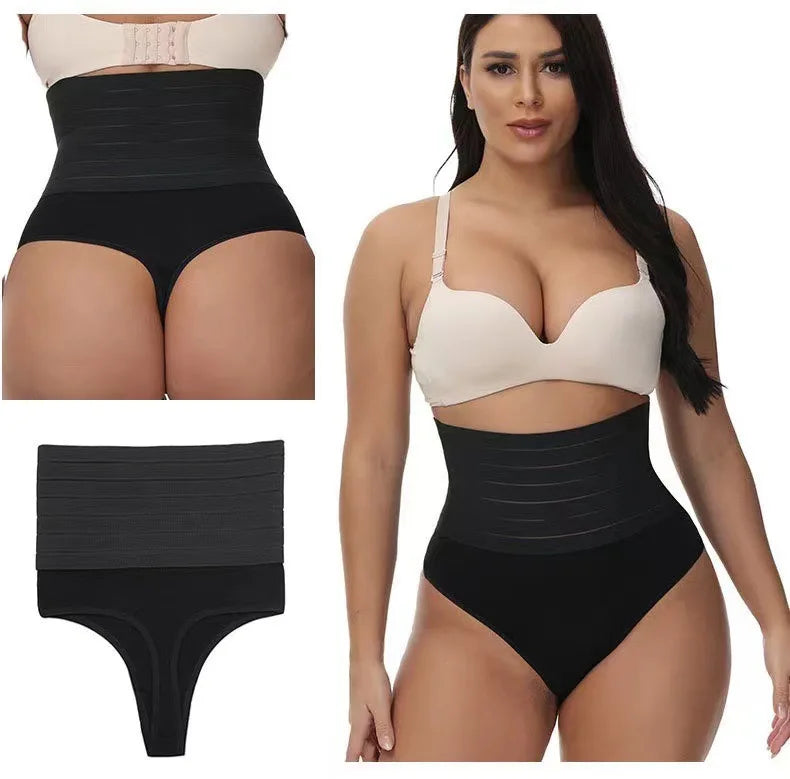 1pcs Women High Waist Shaping Brief Lady Thong Body Shaper Slimming Underwear Butt Lifter Control Pantie Sexy Shapewear Panty