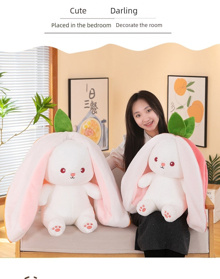 Transformation Rabbit Cute Carrot Birthday Gift Doll
