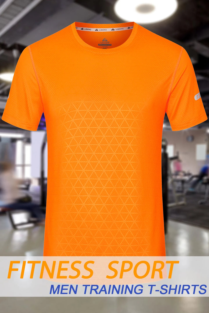 Gym Shirts Men Trainning Run Football Jerseys Workout Causal 3D Print Quick Drying Tee Compression Summer New Fashion  T Shirts
