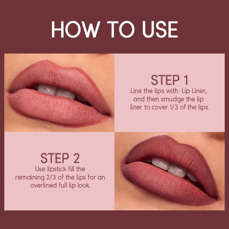 USHAS 12-Color Lip Liner Set