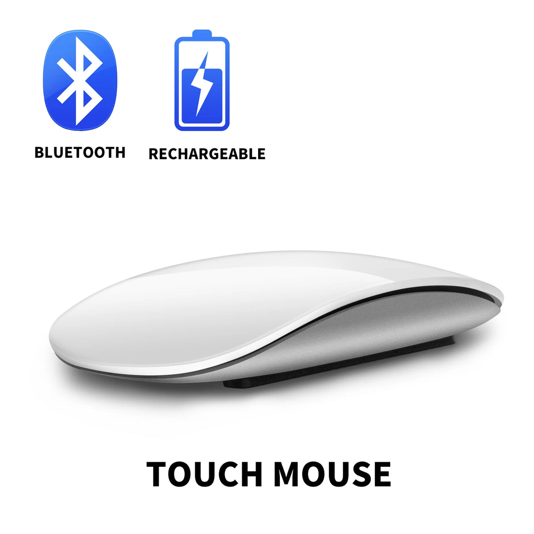 Wireless Bluetooth Silent Magic Computer Mouse Dual-Mode Rechargeable Touch Slim Ergonomic PC Mice For Apple Macbook Microsoft