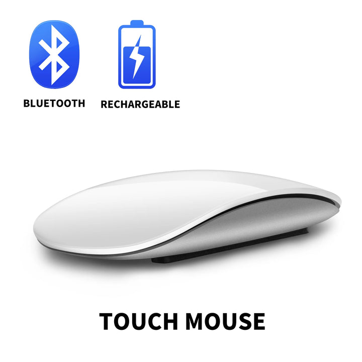 Wireless Bluetooth Silent Magic Computer Mouse Dual-Mode Rechargeable Touch Slim Ergonomic PC Mice For Apple Macbook Microsoft