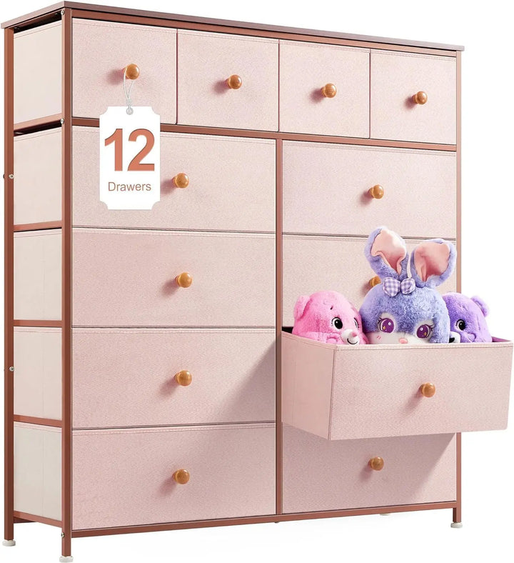 White Dresser with 12 Drawers