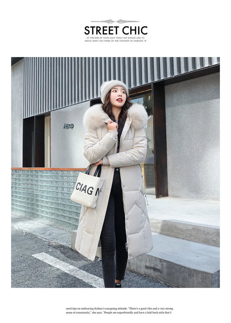 2024 New Autumn Winter Coat Women Thicken Warm Oversized Hoodies Casual Loose Korean Autumn Winter Fashion  Cotton Parkas Coat