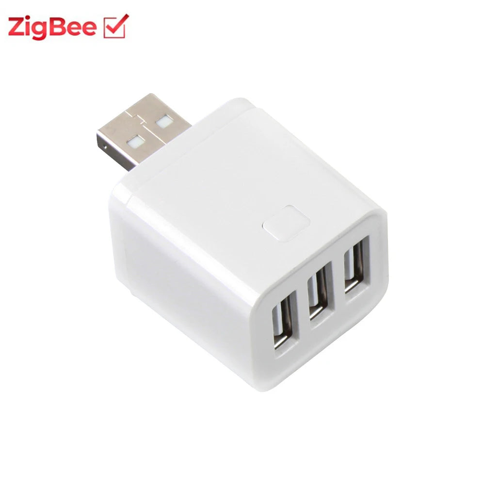 Tuya Smart for Zigbee WiFi Mini 1 2 3 USB Adaptor Switch 5V Micro USB Power Adaptor Smart Life Control Via Alexa Google Home