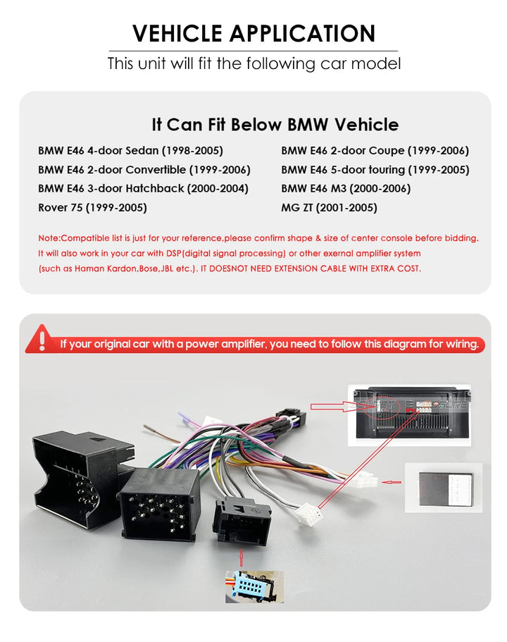 Hizpo 7" AI Voice Autoradio For BMW E46 M3 318/320/325/330/335 Android Auto Radio Carplay 4G DSP Car Multimedia GPS 2din Stereo