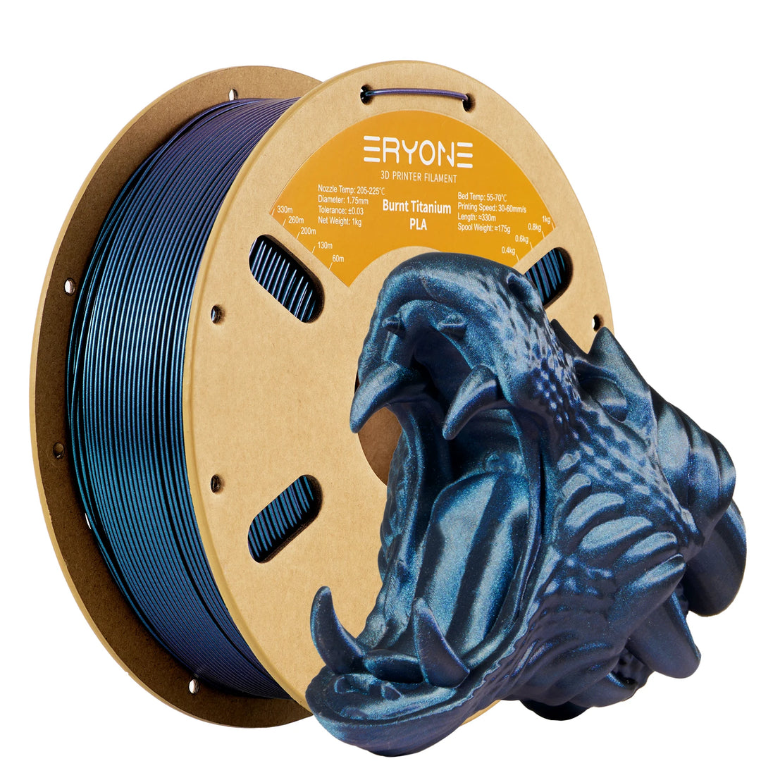 ERYONE Promotion PLA Burnt Titanium High Quality Filament 1KG 1.75mm ±0.03mm Filament For FDM 3D Printer Excellent Fluidity
