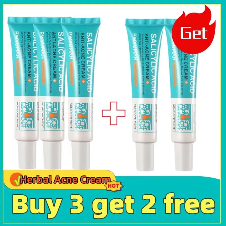 Salicylic Acid Acne Treatment Cream Shrink Pore Remove Blackheads Scars Acne Marks Spots Oil Control Whitening Korean Skin Care