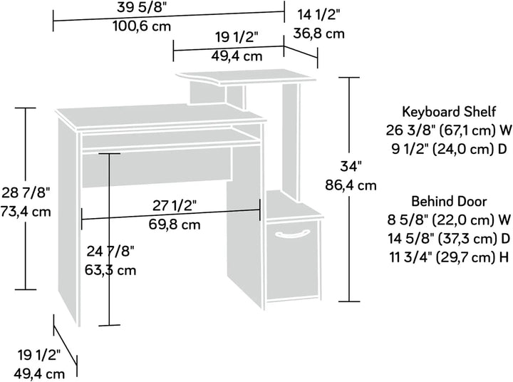 Sauder Beginnings Office Computer Desk