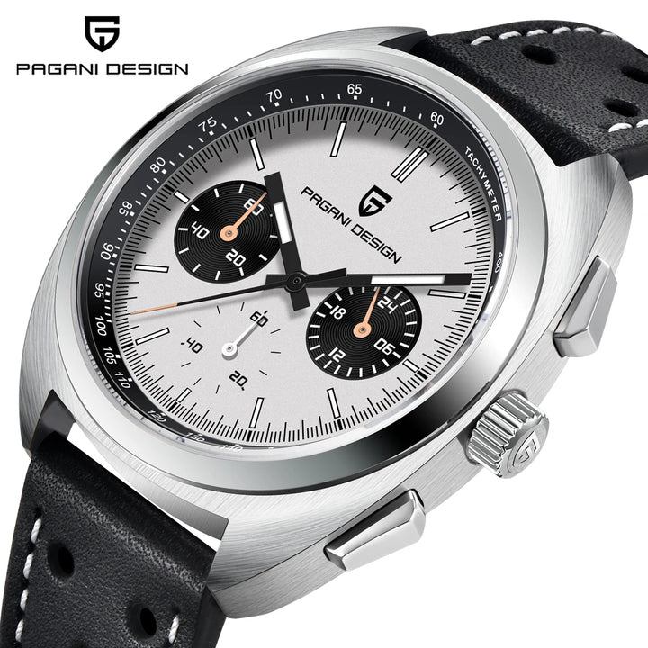 PAGANI DESIGN Men's Watches Luxury Quartz Wrist Watch For Men AR Sapphire Speed Chronograph Retro Dial Clock Reloj Hombre 2023