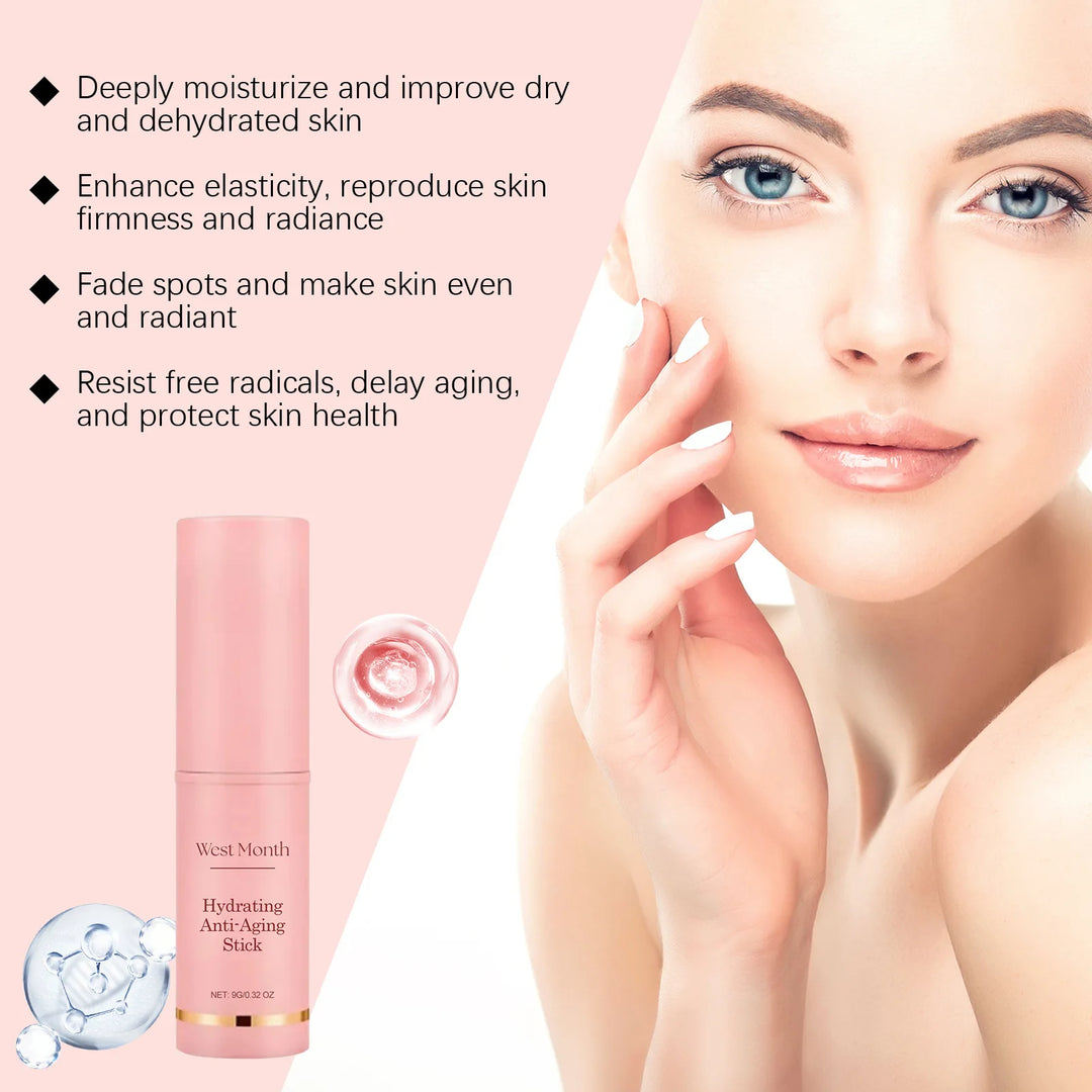 Collagen Wrinkle Removal Multi Bounce Balm Stick Instant Anti-Aging Firming Lift Brighten Facial Dull Skin Moisturizer Cosmetics