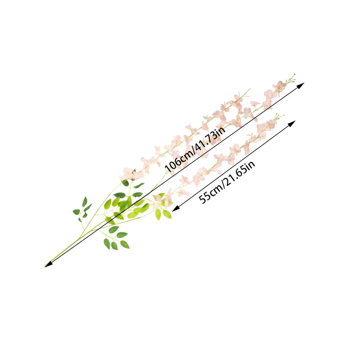 12PCS Silk Wisteria Vine Hanging Flowers