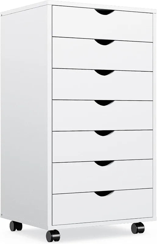 7 Drawer Wood Dresser Storage