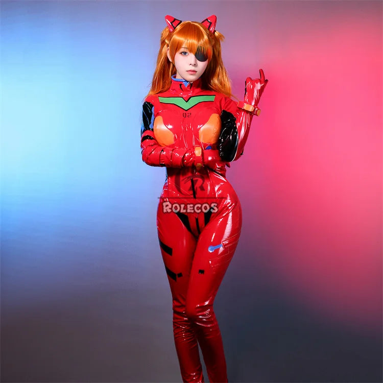ROLECOS EVA Asuka Langley Soryu Cosplay Costume Asuka Langley Soryu EVAc