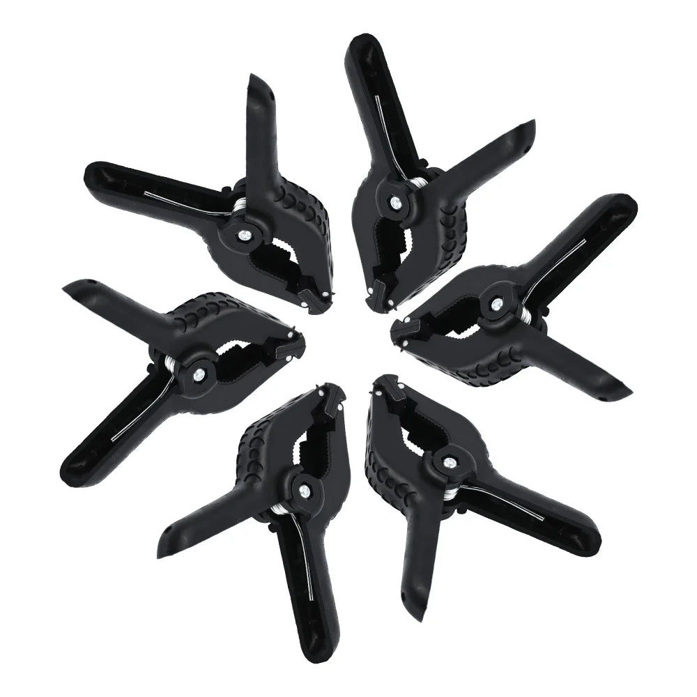 12Pcs Muslin Clamps Background Stand Clip Photography Heavy Duty 6CM Photo Booth Fixed Backdrop Muslin & Green Screen