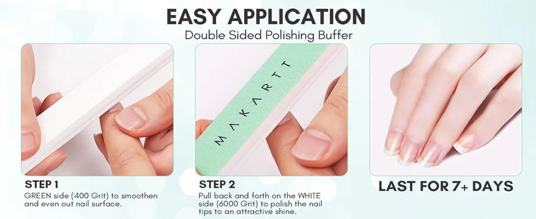 Makartt Fine Nail Buffer Block Shiny Nails Sponge 10PCS Natural Nail Polisher for Natural Nails Nail File 400 and 6000 Grit