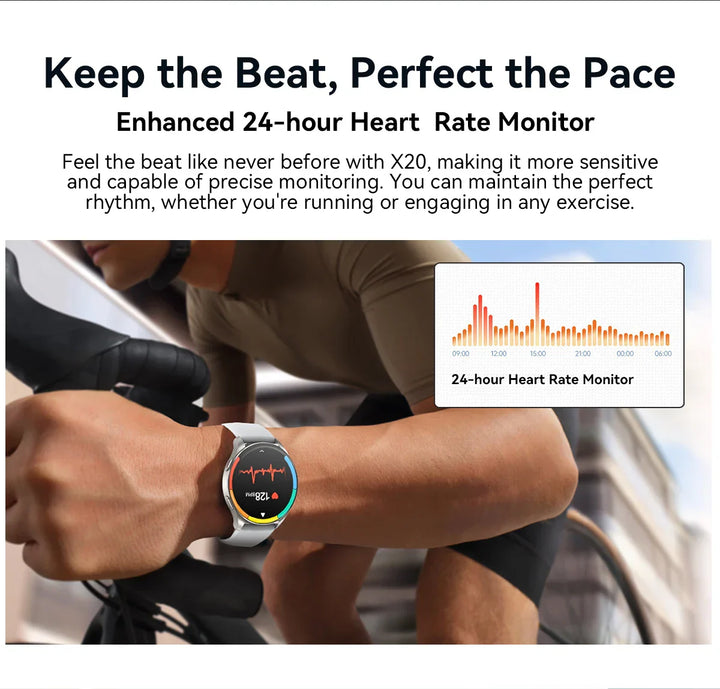 [World Premiere] Blackview 2024 New Smartwatch X20 Watch AMOLED Display Hi-Fi Bluetooth Phone Calls Health and Fitness Tracking
