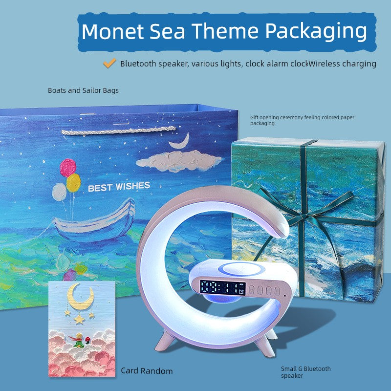 Wireless Charging Atmosphere Speaker Girl Fancy Night Light