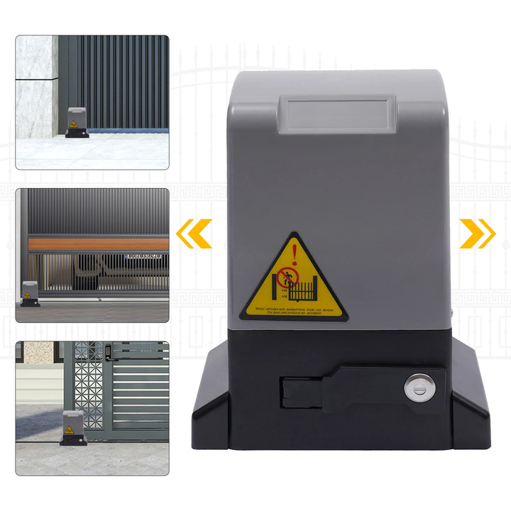 550W/370W/750W 1200KG Sliding Gate Opener Electric Automatic Motor Remote Kit Heavy Duty