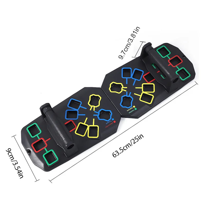 Multifunctional Folding Push Up Board Set Bracket Abdominal Muscle Training Equipment Portable Push Up Board Exercise Training