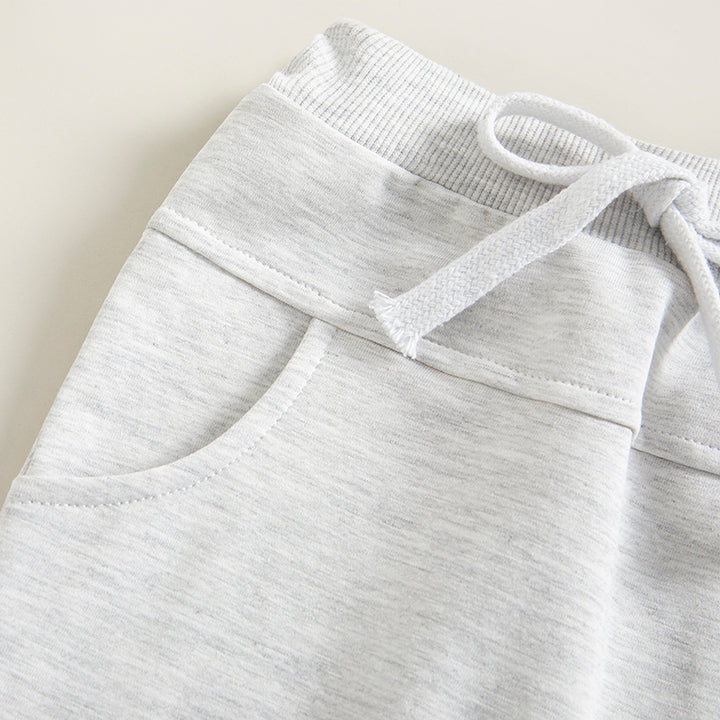 2022-12-12 Lioraitiin 0-3Years Toddler Baby Boys Sweatpants Elastic Waist Drawstring Solid Fall Trousers Pockets Casual Clothes