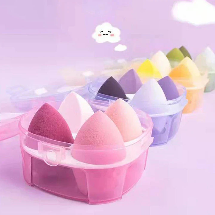4PCS Wet & Dry Makeup Sponge Set