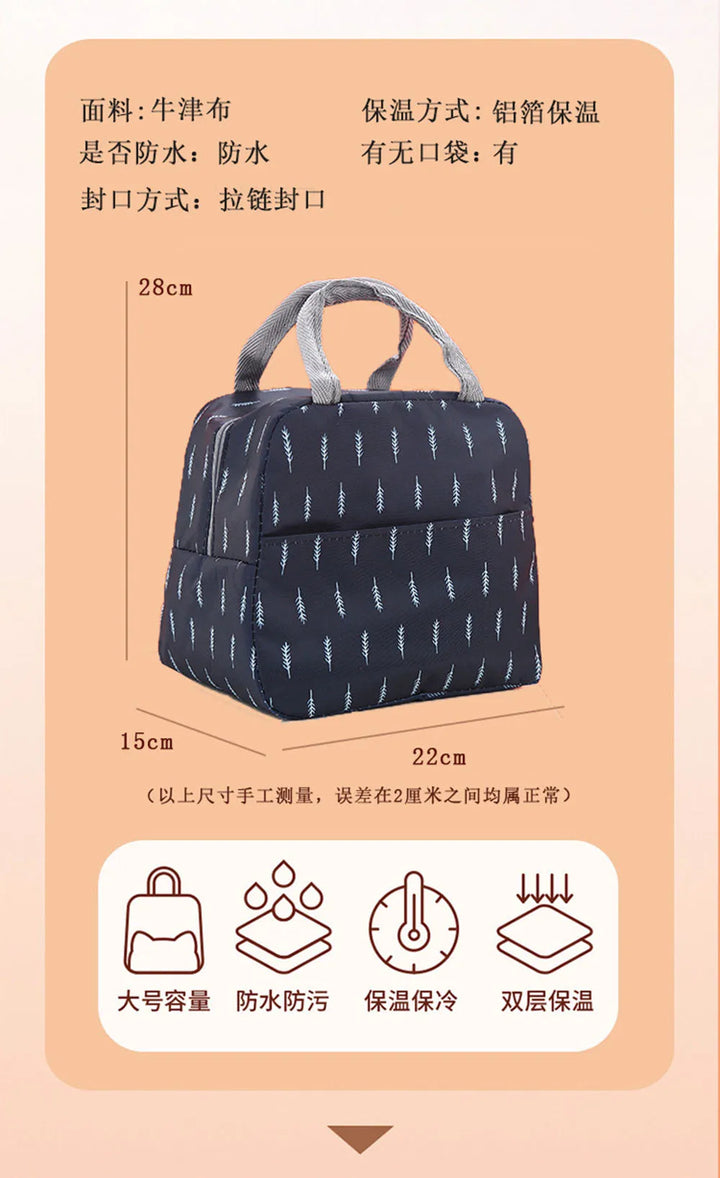 Thermal Bag Food Storage bag Student lunchbox cool bag for Children Food Container for Kids School small Thermal Lunch food Bag