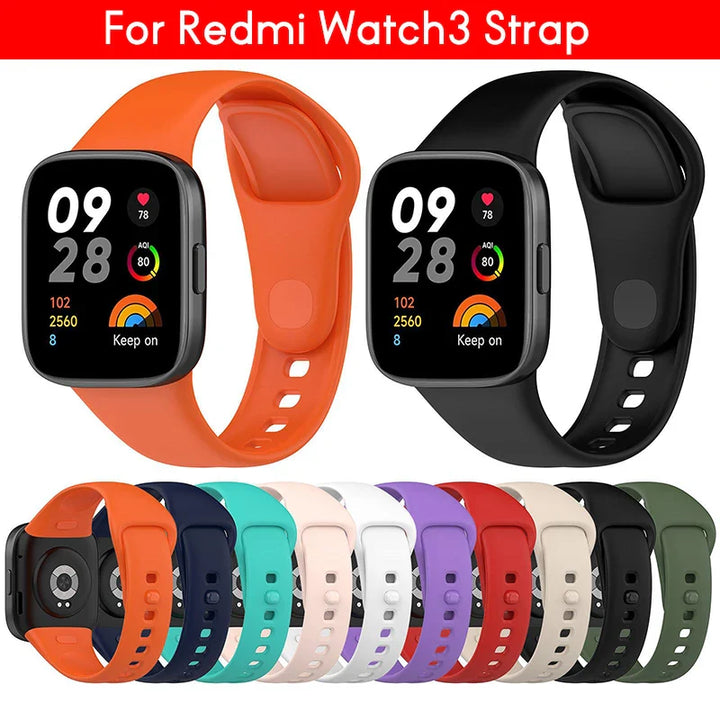 Silicone Strap For Xiaomi Mi Watch 2 3 Lite Mi poco Watch band For Redmi watch 2 Lite 3 Active Wrist Redmi watch 3 lite Bracelet