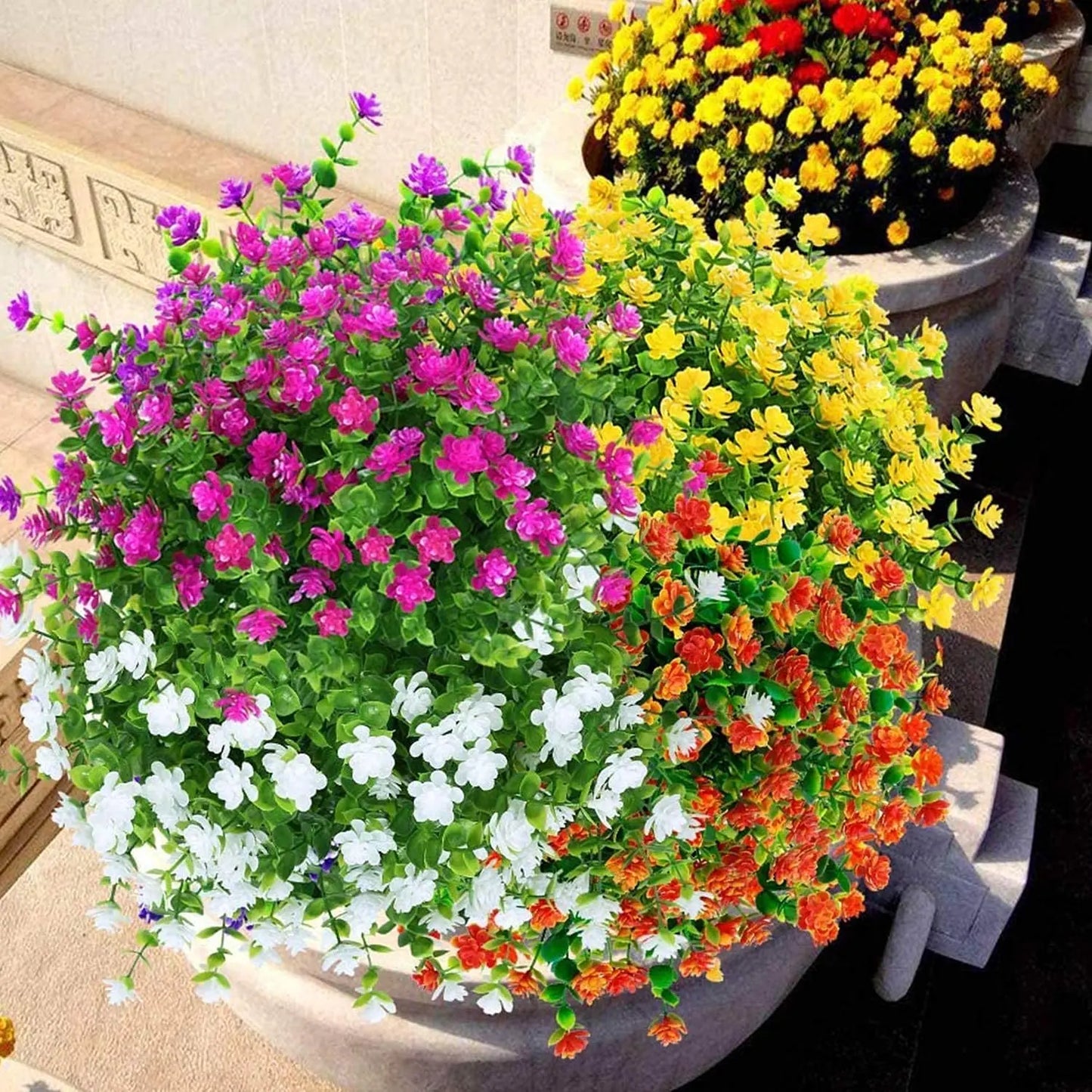 UV-Resistant Artificial Flower Shrubs