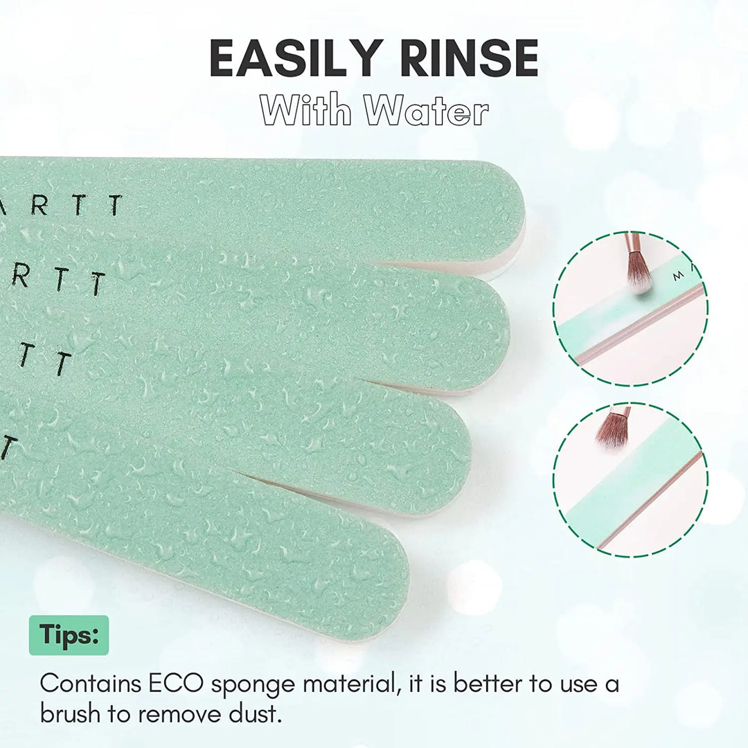 Makartt Fine Nail Buffer Block Shiny Nails Sponge 10PCS Natural Nail Polisher for Natural Nails Nail File 400 and 6000 Grit