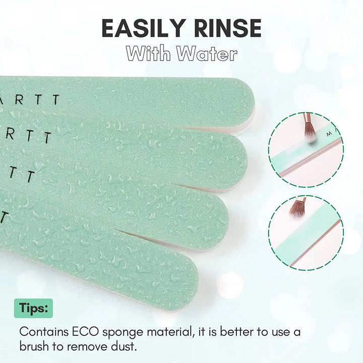 Makartt Fine Nail Buffer Block Shiny Nails Sponge 10PCS Natural Nail Polisher for Natural Nails Nail File 400 and 6000 Grit