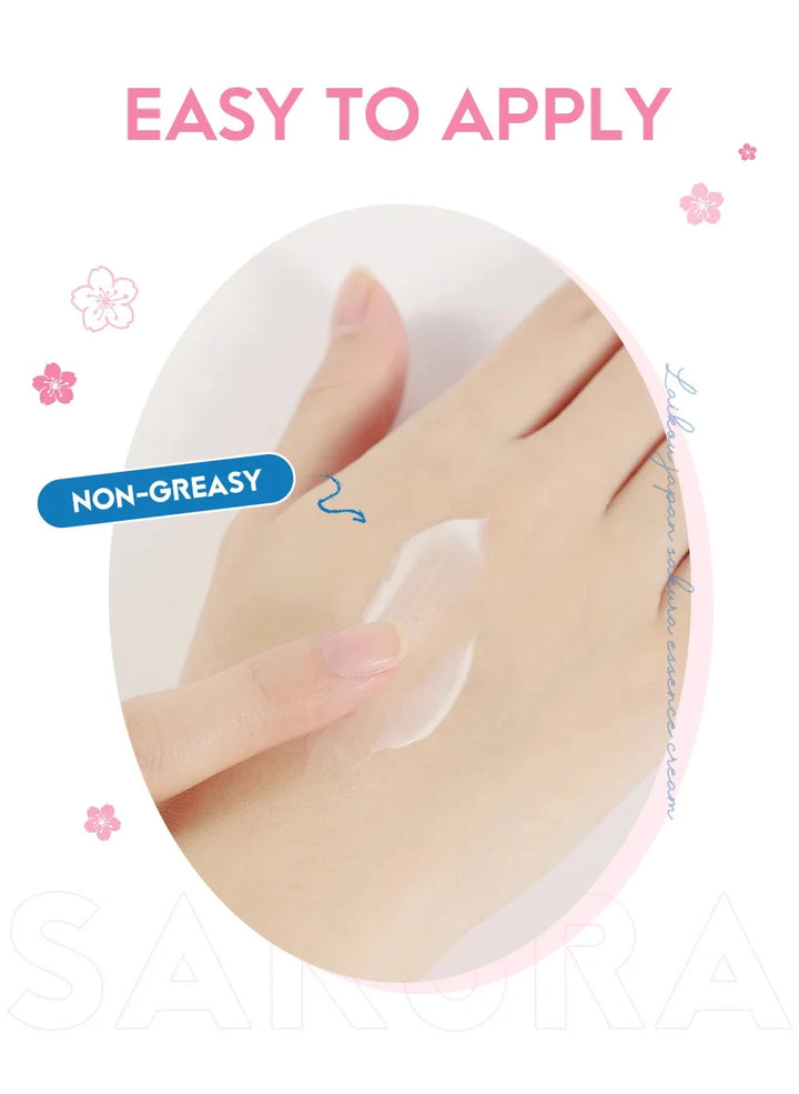 Japan Sakura Wrinkle Remover Face Serum Cream Anti-Aging Fade Fine Lines Lift Firming Vitamin C Whitening Rejuvenation Skin Care