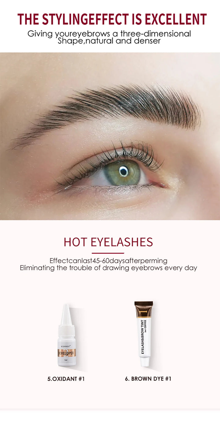 Dropshipping ICONSIGN Lash Lift Kit And Brow Dye Tint Kit Lifting Eyelashes Brow Lift Brow Dye Tint Lash Lifting Kit Eye Makeup
