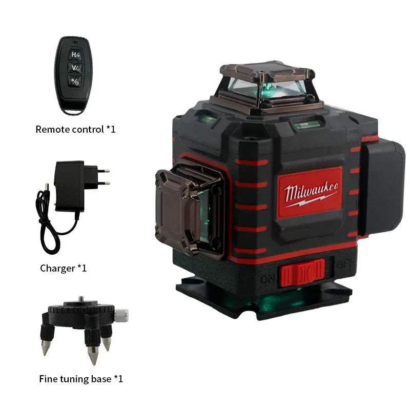 Milwaukee Degree Vertical Cross Laser Level 360 Green Beam  Horizontal And Vertical Rechargeable Battery green laser level tools
