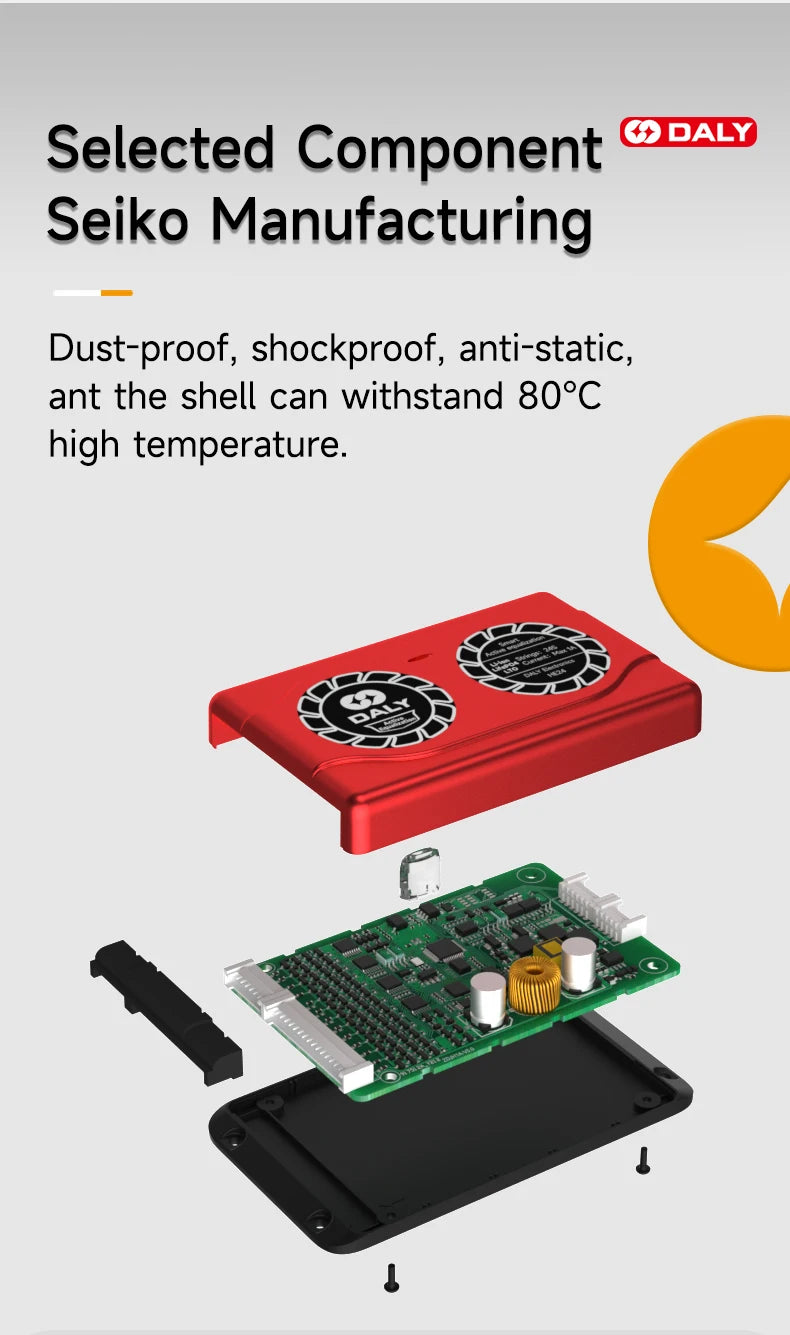 DALY Smart BMS Active Equalizer Bluetooth Balancer Equalizer 1A 4S 12V 8S 24V 16S 48V Lithium LiFePO4 Battery Ship form EU US