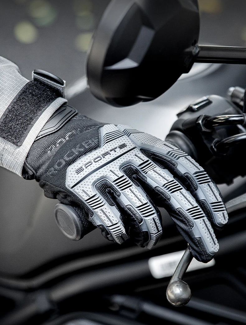 ROCKBROS Cycling Gloves Tactical Gloves SBR Thickened Pad Shockproof Breathable GEL Bike Motorcycle Winter Warmer Full Finger