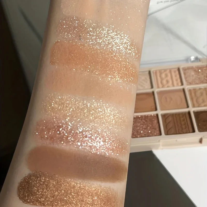 9-Color Brown Eyeshadow Palette