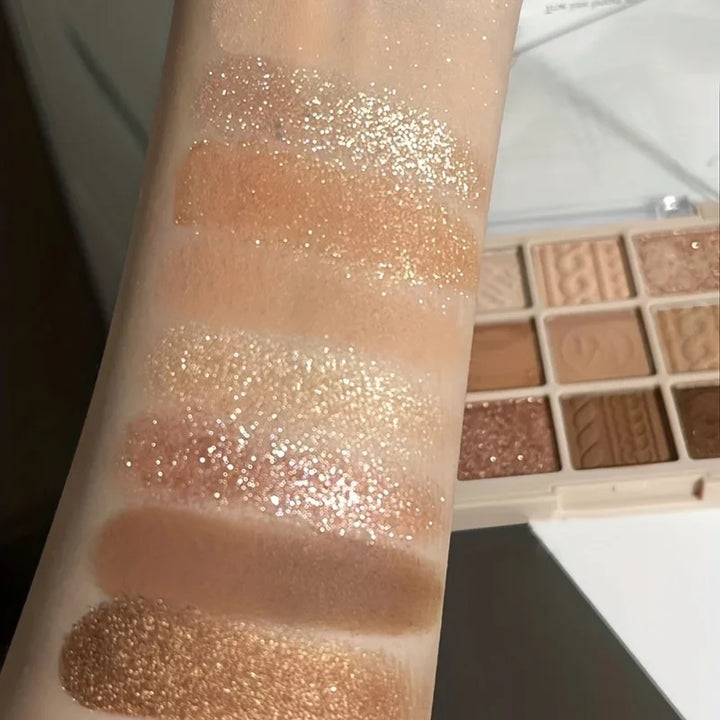 9-Color Brown Eyeshadow Palette
