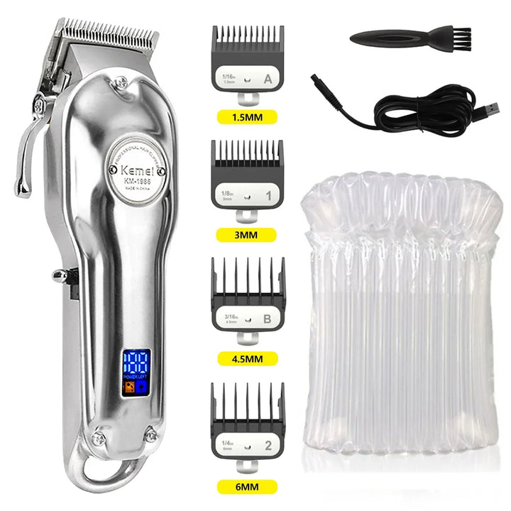 Kemei KM-1986 Or Blade Hair Trimmer For Men Trimmer Professional Hair Clipper Electric Razor Rechargeable Hair Cutting Machine