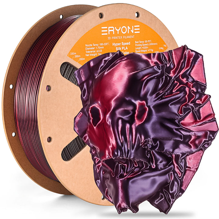 ERYONE New Arrival Hyper Speed Silk PLA Dual Color Filament High Quality 1KG 1.75mm Diamete Filament For 3D Printer Fast Ship