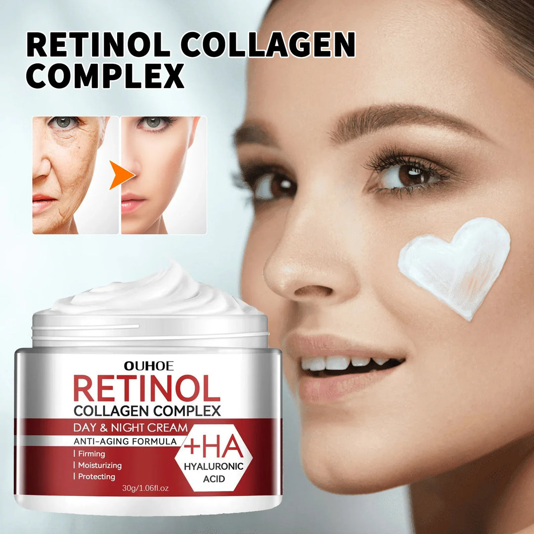Retinol Wrinkle Remover Facial Serum Set Instant Firming Lift Anti-Aging Cream Fade Fine Lines Whitening Moisturizing Skin Care