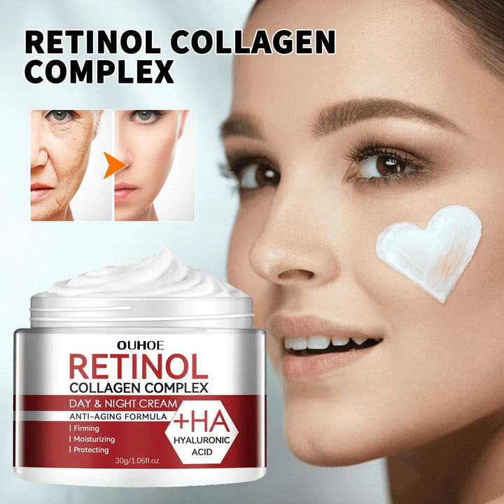Retinol Wrinkle Remover Facial Serum Set Instant Firming Lift Anti-Aging Cream Fade Fine Lines Whitening Moisturizing Skin Care