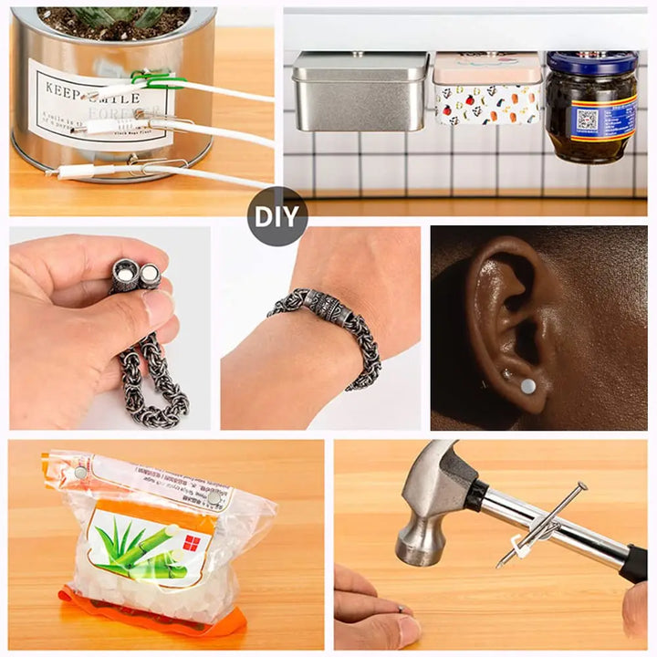 Super Powerful Magnets Strong Disc Magnets for Fridge, DIY, Building, Scientific, Craft, Education, 5x2 8x2 10x2 10x3